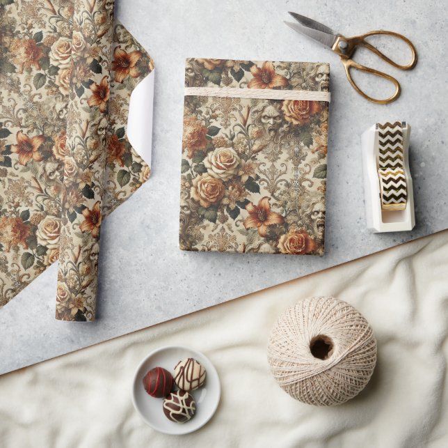 Grotesque Elegance – Gothic Victorian Presentpapper (Hantverk)