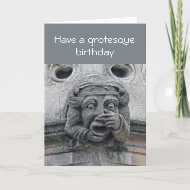 Grotesque-födelsedagskort Kort (Framsida)