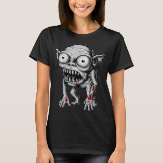 Grotesque Goblin med Bloody Händer T Shirt