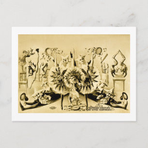Grotesque Gyrations by Giftes Eccentriques 1900 Vykort