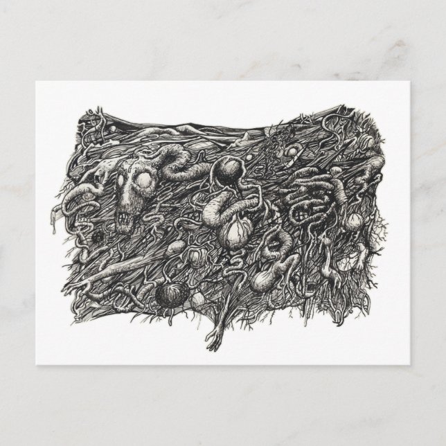 Grotesque Number 1, av Brian Benson Vykort (Framsida)
