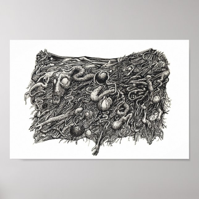 Grotesque nummer 1, av Brian Benson, Poster (Framsidan)