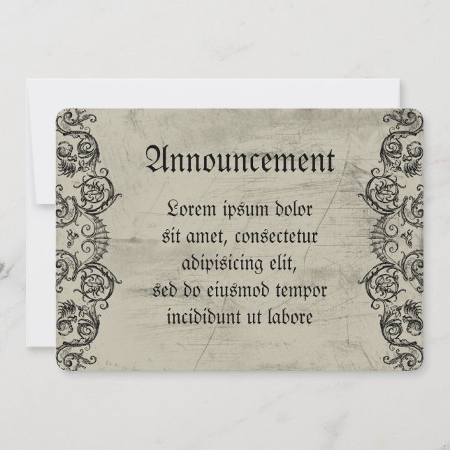 Grotesque Ornament Heart Meddelande (Framsida)