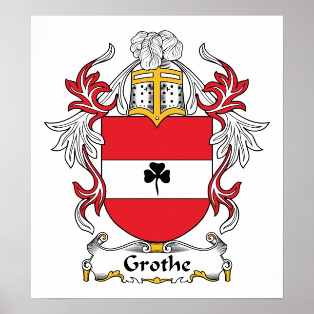 Grothe Family Crest Poster (Framsidan)