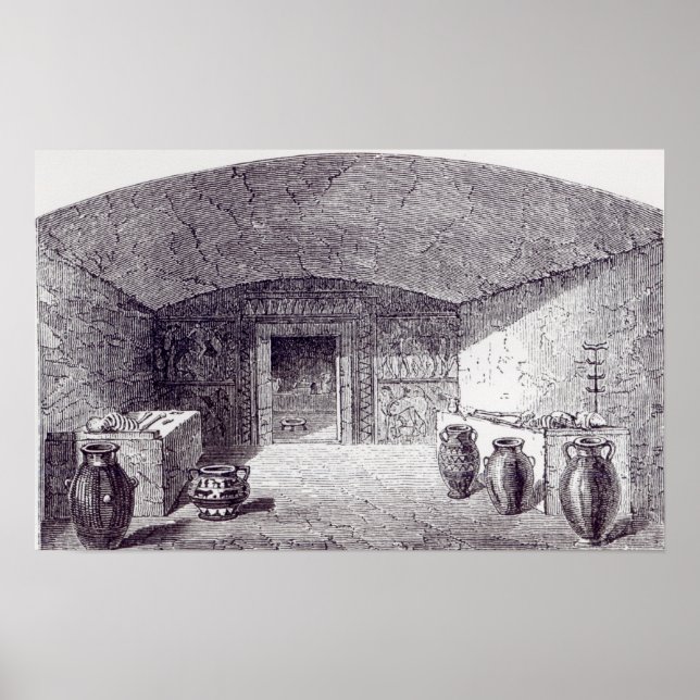 Grotta Campana vid upptäckten Poster (Framsidan)