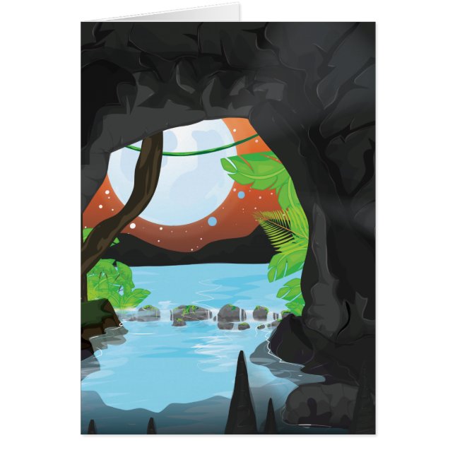 grotta hälsningskort (Framsidan)