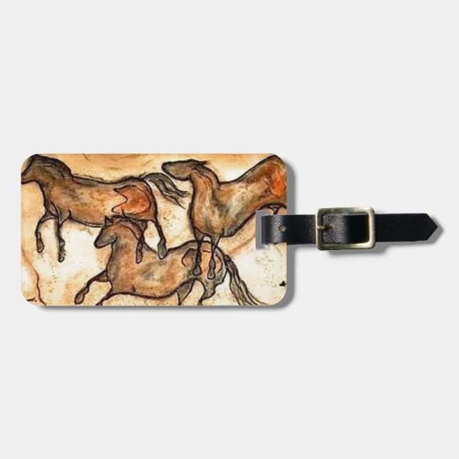 Grottahästar ** bagagebricka (Horisontell Framsida)