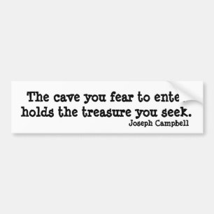 GrottaJoseph Campbell inspirera citationstecken Bildekal