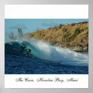 Grottan, Honolua fjärd, Maui Poster