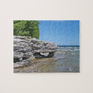 Grottan pekar parkerar Shoreline Pussel
