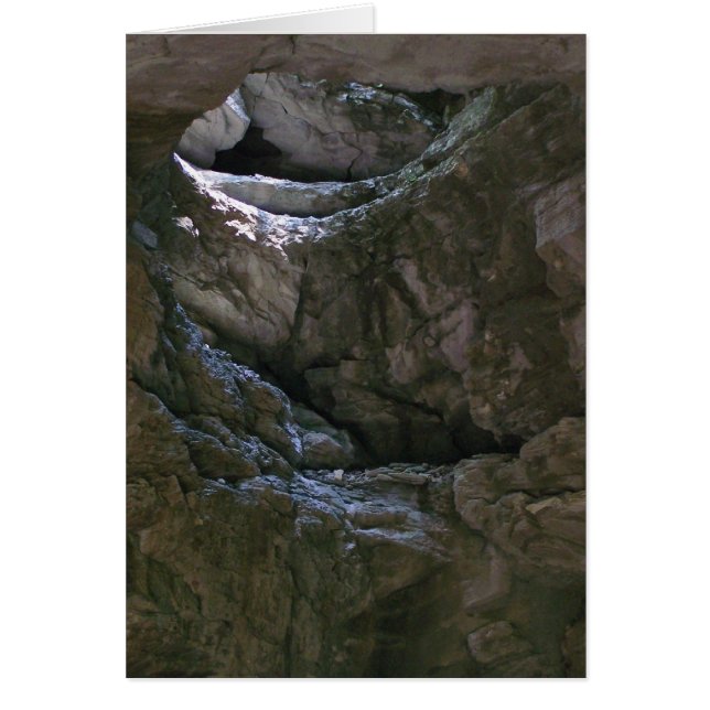 Grottan tänder hälsningskort (Framsidan)