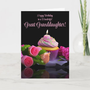 Grottedotter Glad födelsedag Söt Cupcake Kort