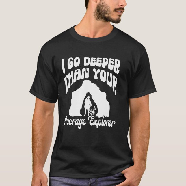 Grottforskning grottforskare t shirt (Framsida)