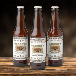 Grottman Brew Beer Flaska-etikett Ölflaska Etikett