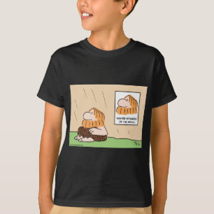grottman för jägareihopsamlaremånad tee shirt