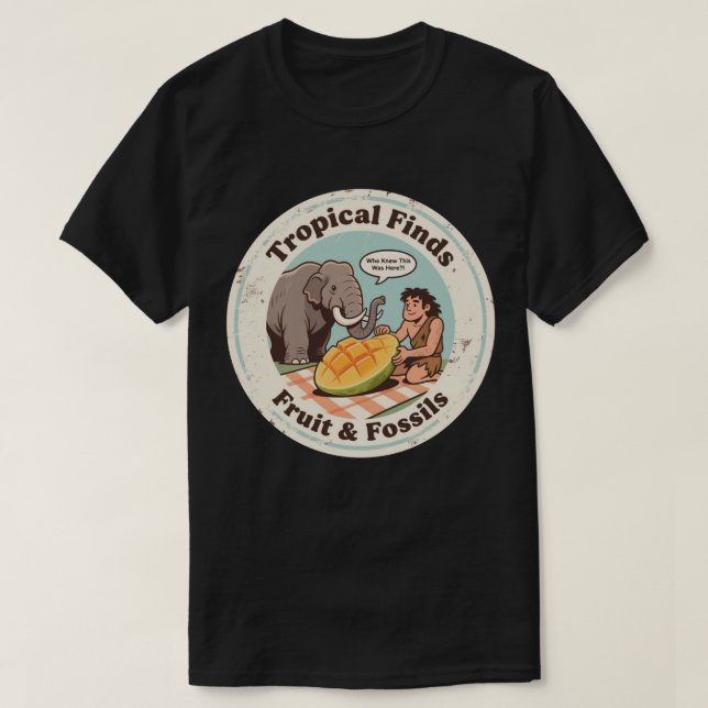Grottman Mammut Mango Upptäckt T Shirt (Design framsida)