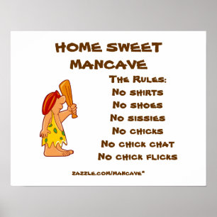 Grottman Mancave Regler2 Poster
