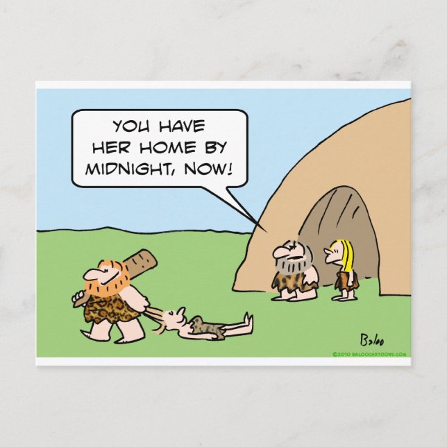 grottman midnatt dra hårdejt vykort (Framsida)