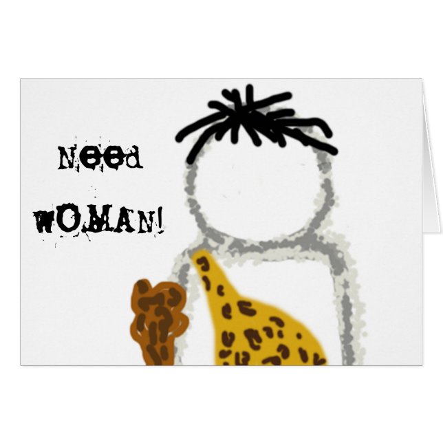 Grottmanspöke Hälsningskort (Framsidan Horizontal)