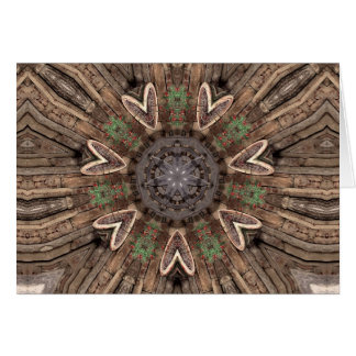 Grotto av hjärtor hälsningskort