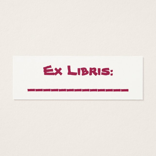 Grotto Bookmark Litet Visitkort (Baksidan)