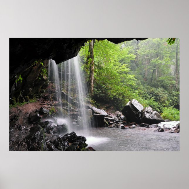 Grotto Falls Smoky Mountain Nat'l Park Poster (Framsidan)