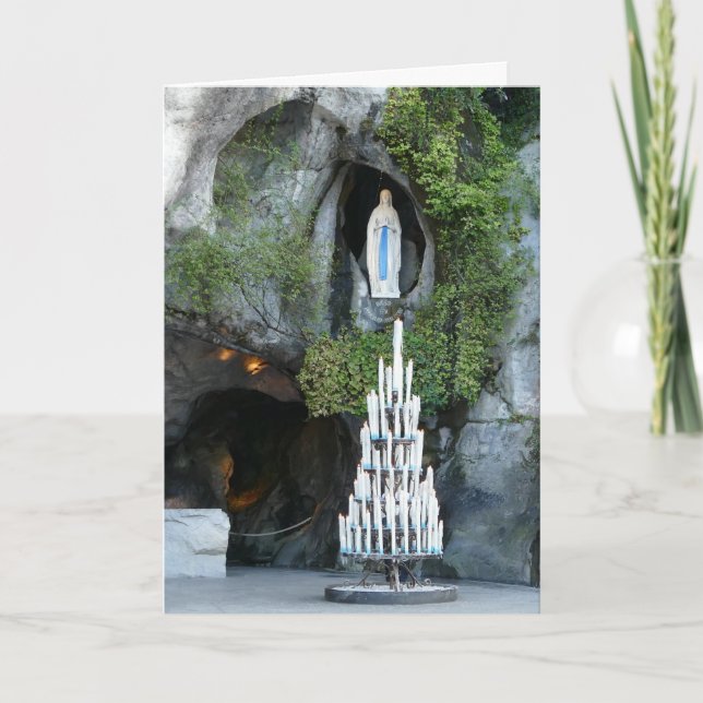 Grotto of Massabielle, Lourdes, Frankrike- Kort (Framsida)
