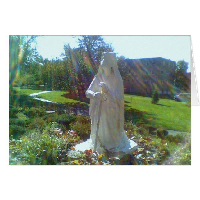 Grotto w/ St Bernadette Hälsningskort (Framsidan Horizontal)