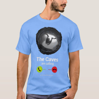 Grottor kallar Cave Diving Ocean Freediving Div T Shirt