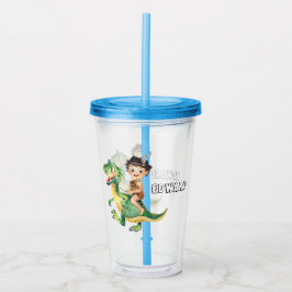 Grottpojke Dino Ryttare Take Away Mugg