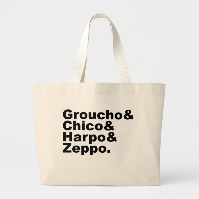 Groucho & Chico & Harpo & Zeppo Jumbo Tygkasse (Framsidan)