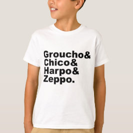 Groucho & Chico & Harpo & Zeppo T Shirt