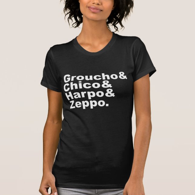 Groucho & Chico & Harpo & Zeppo T-shirt (Framsida)