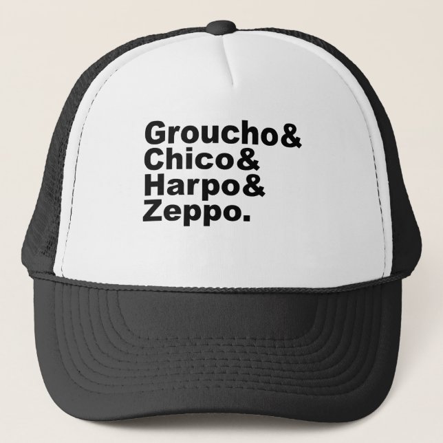 Groucho & Chico & Harpo & Zeppo Truckerkeps (Framsida)
