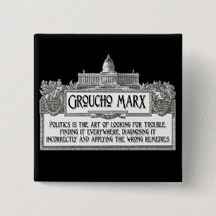 Groucho Marx på politik Knapp
