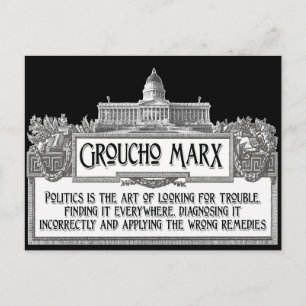 Groucho Marx på Politik Vykort