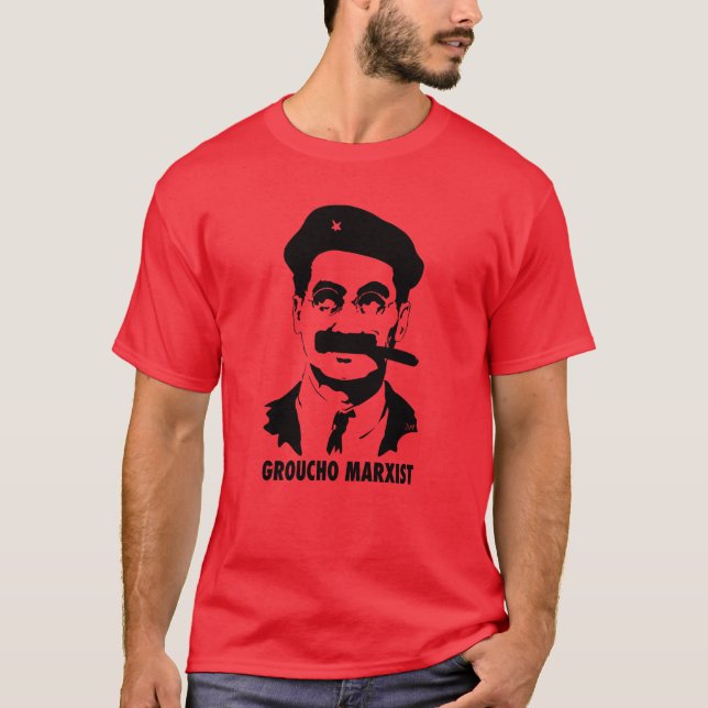 Groucho marxistisk T-tröja Tee (Framsida)