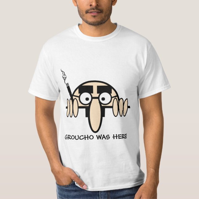 Groucho var här tee shirt (Framsida)
