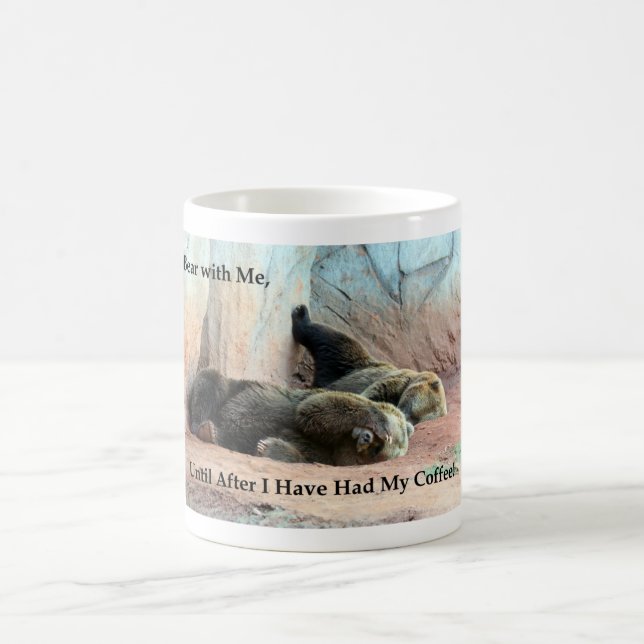Grouchy björnkaffemugg kaffemugg (Center)
