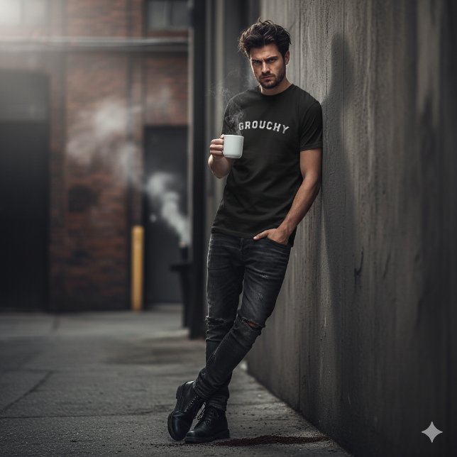 Grouchy Mood Funny Quote T-Shirt (Skapare uppladdad)