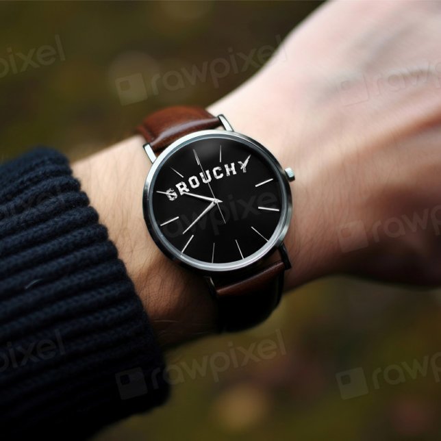 Grouchy Mood Roligt Citat Urklocka Armbandsur (Skapare uppladdad)