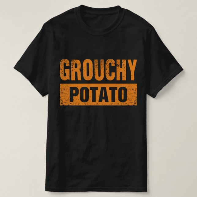 Grouchy Potato Couple Matching Thanksgiving T Shirt (Design framsida)
