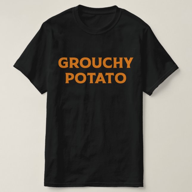 Grouchy Potato Couple Matching Thanksgiving T Shirt (Design framsida)