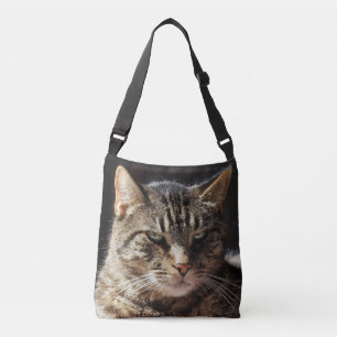 Grouchy tabby katt axelväska