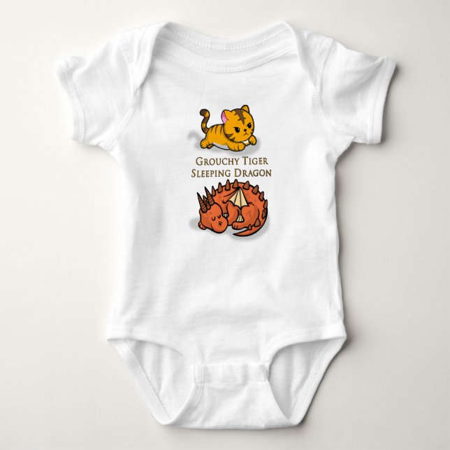 Groucken tiger Sleeping Dragon T Shirt (Framsida)