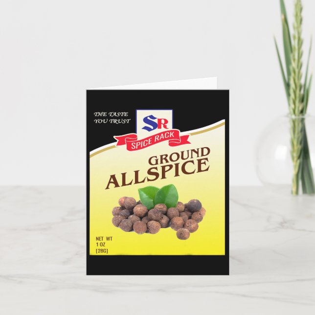 Ground Allspice Halloween Costume Unique Roligt Fo Kort (Framsida)