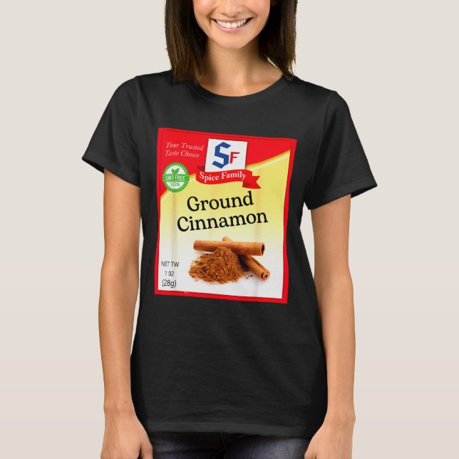 Ground Cinnamon Condiment Holiday Sce Group Costum T Shirt (Framsida)