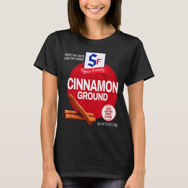 Ground Cinnamon Halloween Sce Costume Group Matchi T Shirt (Framsida)