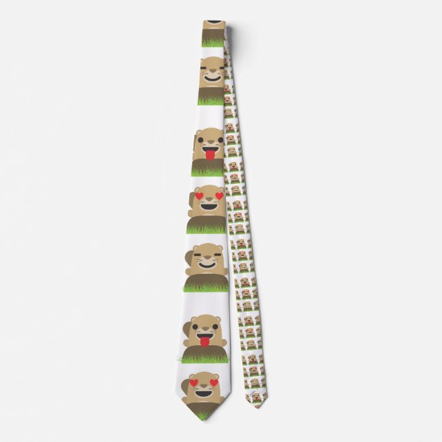 ground emojis herrkläder manar necktie halsband slips (Framsida)