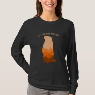 Ground Hog Day Dekorations Costume Woodchuck T Shirt